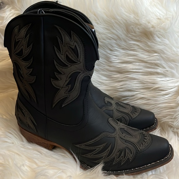 Roper Shoes Roper Womens Amelia Snip Toe Western Cowboy Boots Ankle